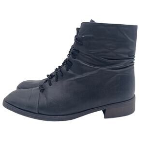 Santana Canada Carrie Boots Women's Size 8 Black Waterproof Lace-up Vintage